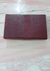 Elegant Burgundy Gold Bangle Box