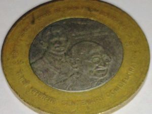 Rare mahatma gandhi 10rs coin