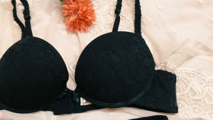 Black Lace Bra &amp; Panty Set