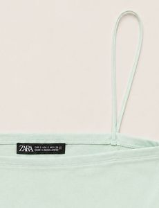Mint Green Spaghetti Crop Top | Never Worn