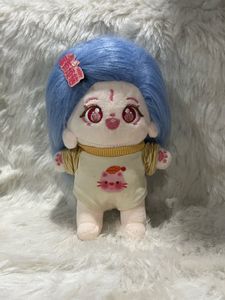 Cute Blue Hair Plush Doll