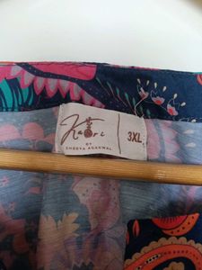 Paisley Print Blouse And Pant Set