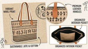 Unique Warli Art Tote Bag