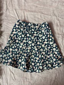 Floral Print Mini Skirt