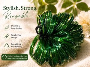 Elegant Emerald Green Glass Bangles