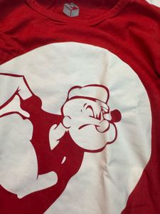 Popeye Graphic Tee - Red