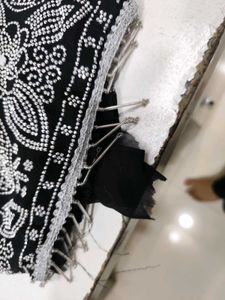 Black party wear suit material