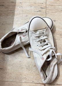 Classic White Canvas Sneakers