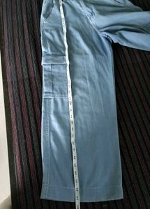 Light Wash Cargo Jeans