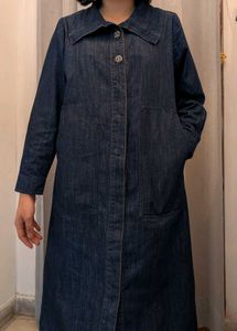 Denim Maxi Coat Dress