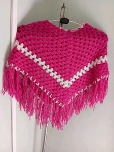 New Handmade Kids' Poncho(FREE FLOWER CLIP)