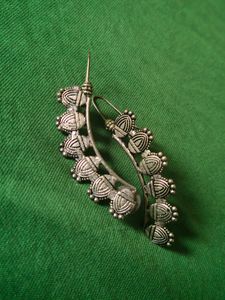 SILVER OXIDISED EARCUFFS
