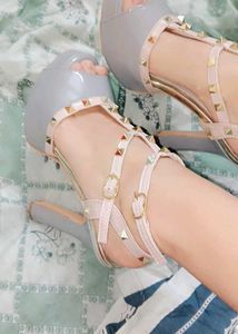 Stylish Studded Platform Heels