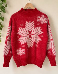 Cozy Snowflake Knit Sweater