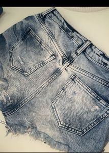 NEW Embroidered Denim Shorts