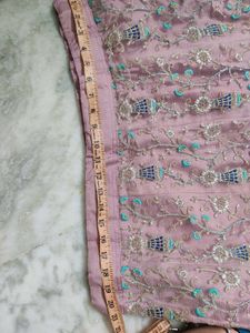 Levender Colour Net Lehenga Only One Time Use