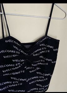 black crop top