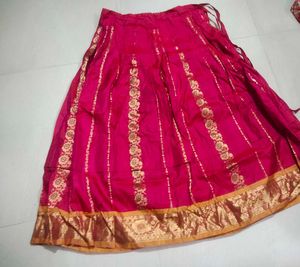 Pure Traditional Silk Skirt With Flare