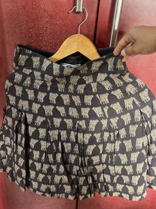 Chic Elephant Print Skirt