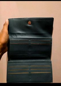 Chic Navy Blue Zipper Wallet