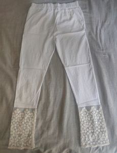 White Straight Pant/Trouser For Kurti