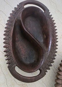 Hand Carved Wooden Serving Bowls