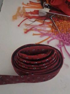 Burgundy Patterned Tie