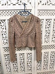 💝Women's Brown Lace Crop Top G