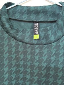 Green  Mock Neck Dress( Size -S)