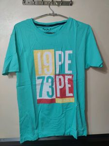 Pepe Jeans Men's Typography Round Neck T Shirt.