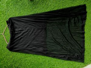 Sheer Black Skirt With Attached Inner