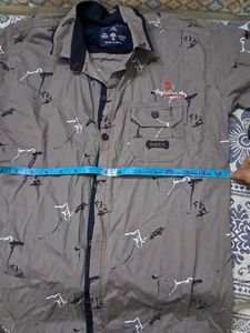 Grey Cotton Half Sleeves SHIRT 12-13 Yrs