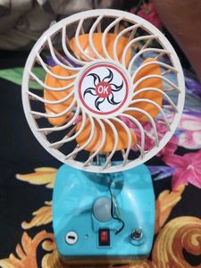 Portable Mini Fan with OK Logo