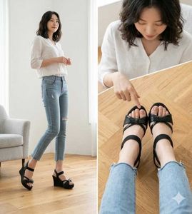 Elegant Black Heels with Bows