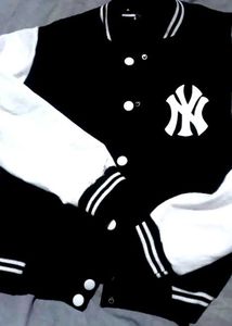 Stylish Black &amp; White Baseball Jacket