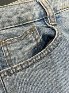 Women's Wide Leg Korean Blue Denim Jeans