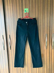 chic dark black jeans