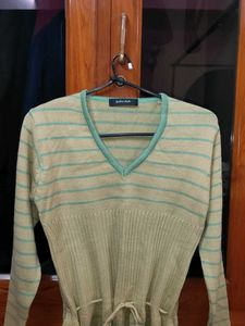 Striped Knit Sweater Top