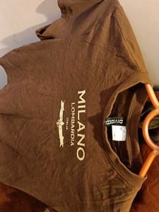 Brown Milano Cropped T-Shirt