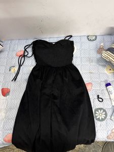 Black Ruched classy dress