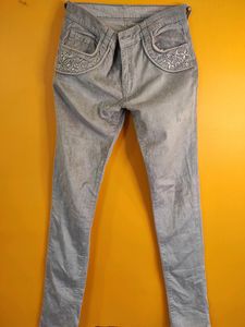 Pocket Embroided Jeans