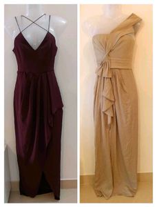 Combo BCBGMAXAZRIA gown & Forever New Karina Dress