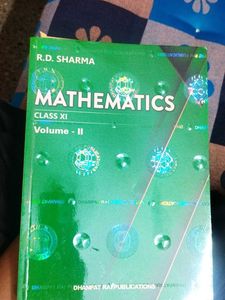 R.D. Sharma Mathematics Class XI Vol II