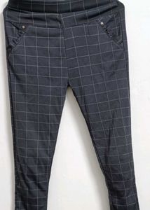 Checkered Print Pants
