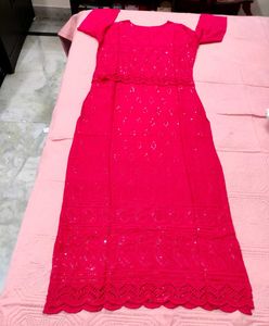 Vibrant  Embroidered Kurta🌸