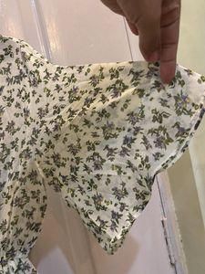 Floral Print Tiered Midi Dress