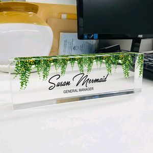 Floral Personalized Name Plate