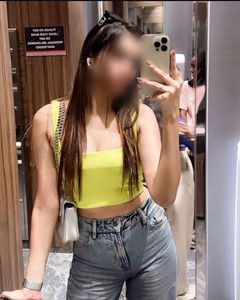 Florescent green sleeveless top