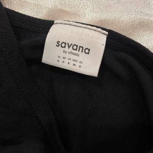 Savana Black Bodysuit