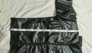 Men's Black Faux Leather Jacket for Men